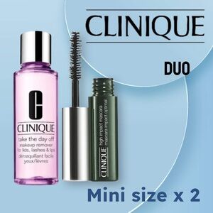 🆕*NEW* CLINIQUE |MINI| Take The Day Off Makeup Remover &High Impact Mascara
